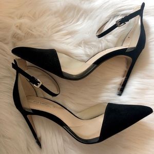ZARA Vinyl D’Orsay Heels